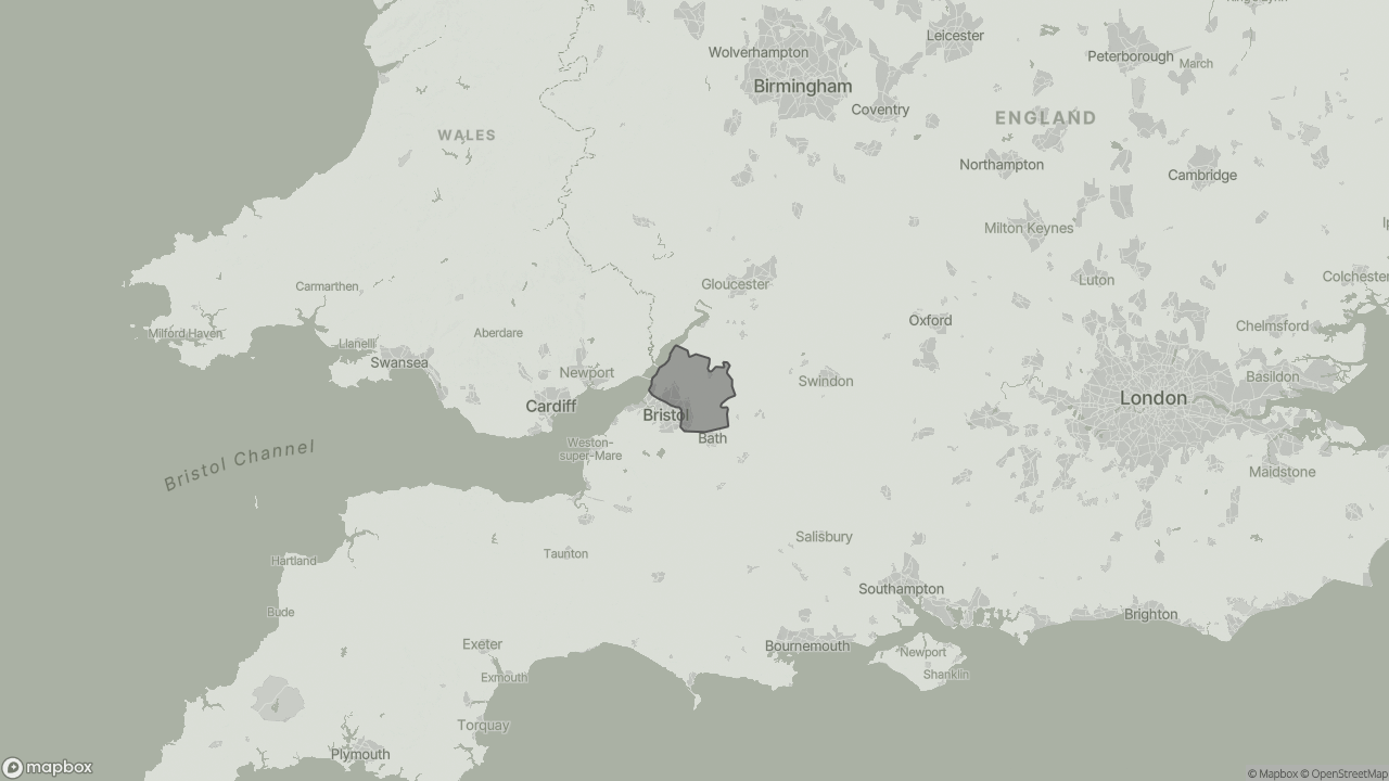 Map of Best Live-in Carers in South Gloucestershire showing towns we provide care in