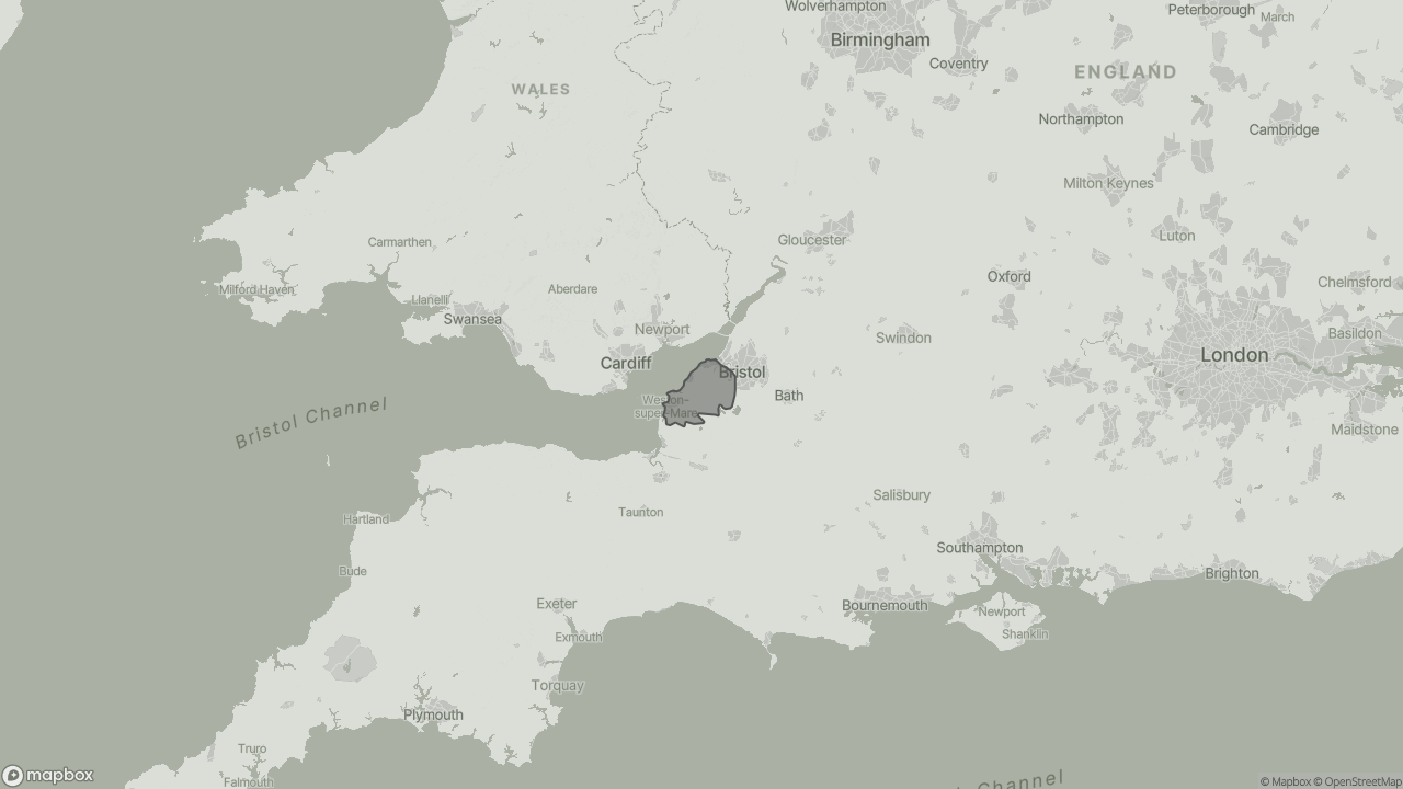 Map of Types of Home Care in North Somerset showing towns we provide care in
