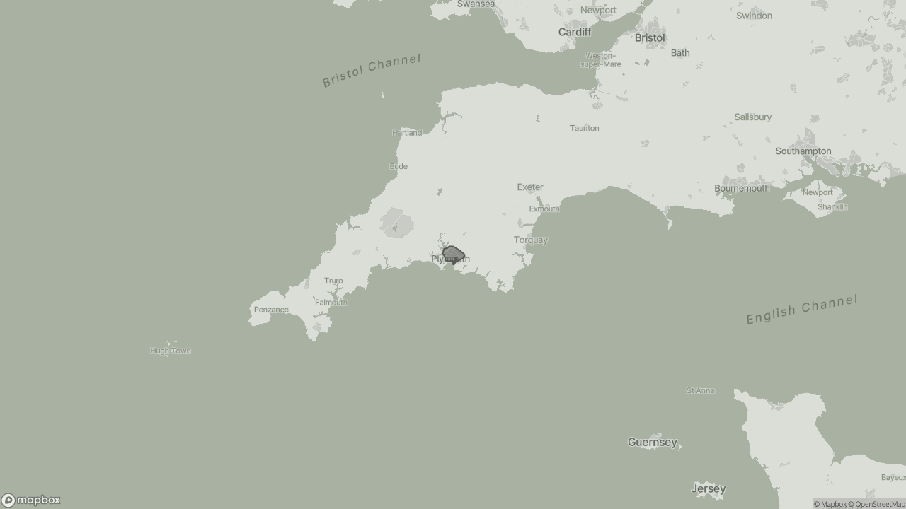 Map of Cost of Home Care in Plymouth showing towns we provide care in