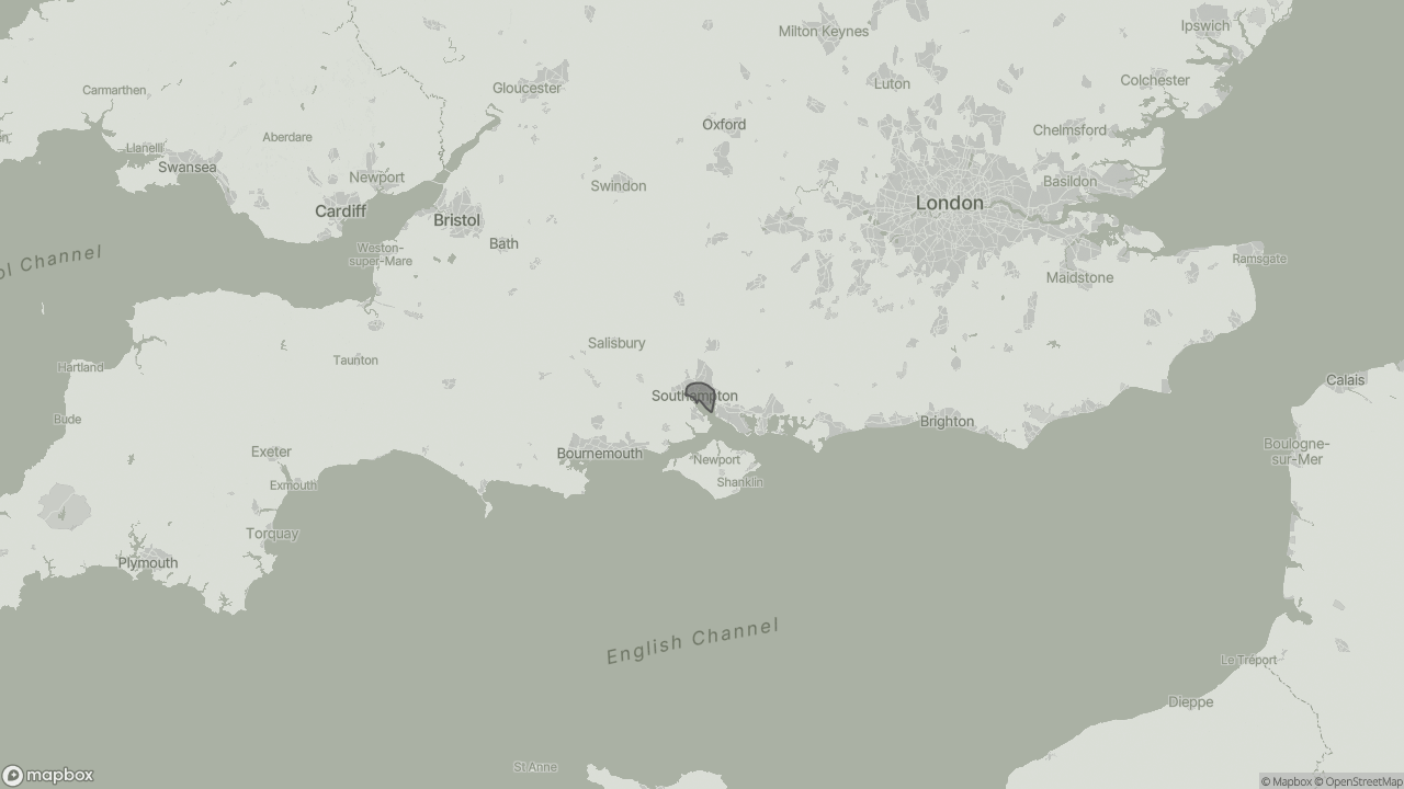 Map of Cost of Live-in Care in Southampton showing towns we provide care in